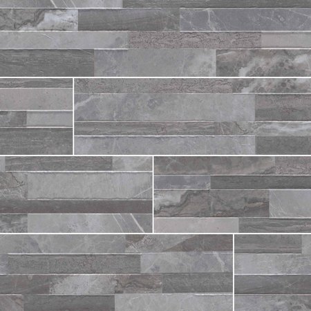 Msi Palisade Gray Ledger Panel 6 In. X 24 In. Glazed Porcelain Wall Tile, 11PK ZOR-PNL-0104